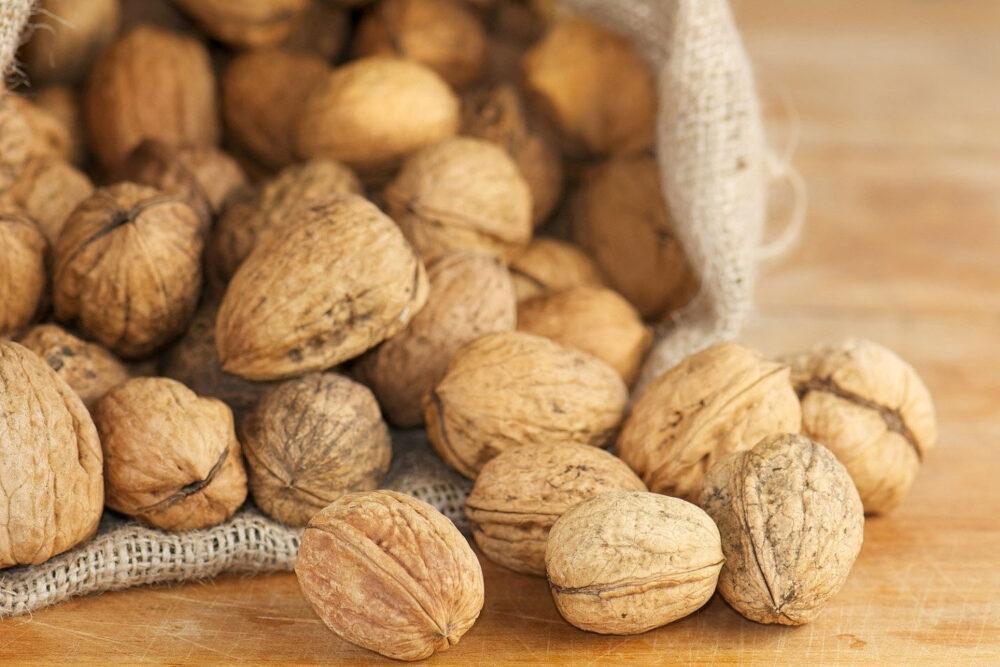 cáscaras de nueces saludables