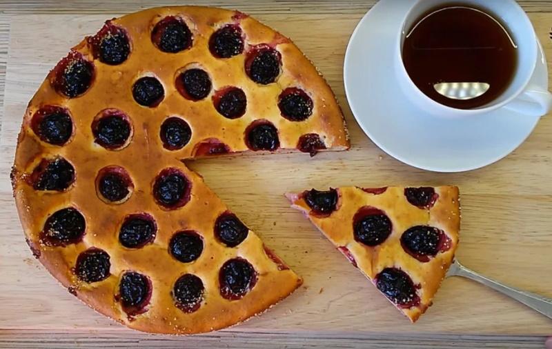 recette de gâteau aux prunes au kéfir