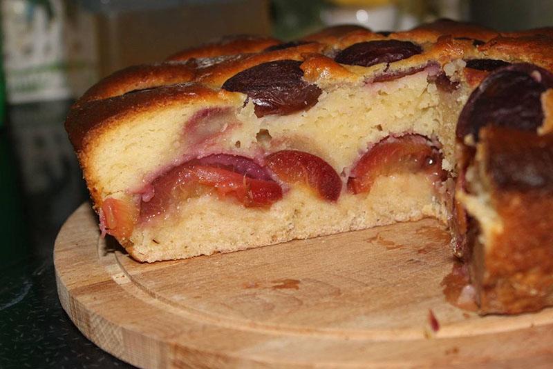 receta de pastel de ciruelas a granel