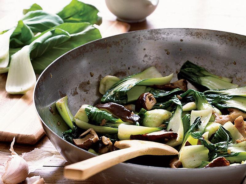 recette de salade pak choy avec frites