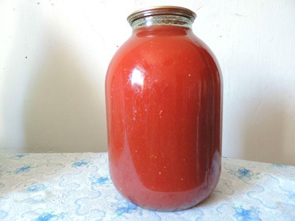 jus de tomate pour l'hiver