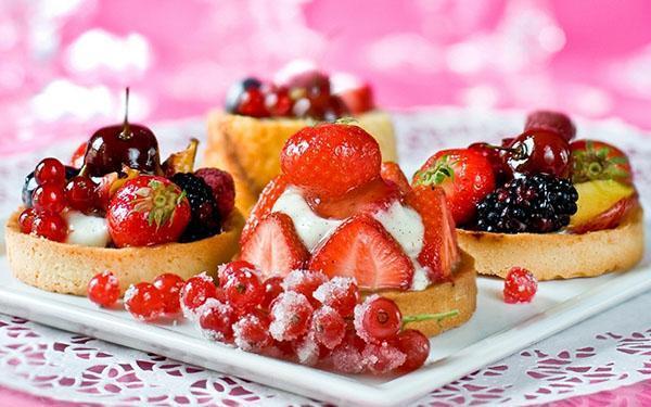 apéritif sucré en tartelettes