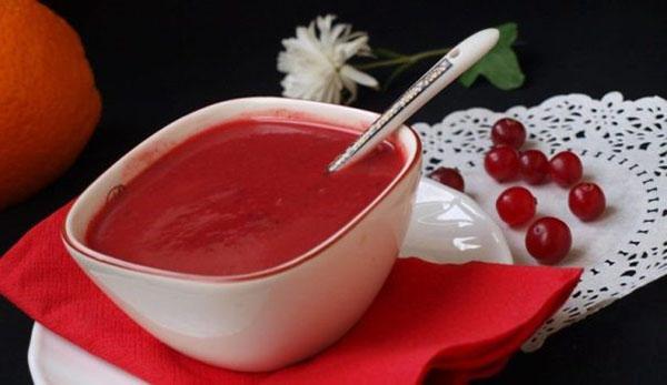 salsa de arándano simple para carne
