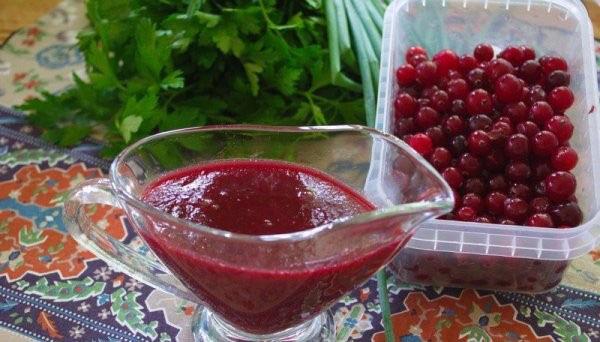 salsa de arándano dulce