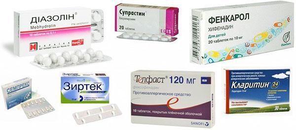 medicamentos para el tratamiento de alergias