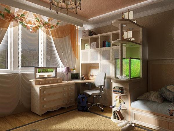 habitación para niñas colegialas