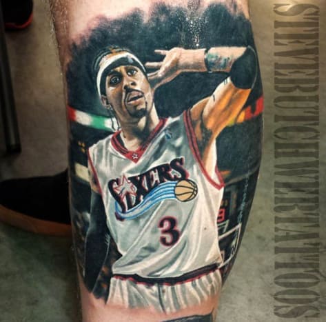 Allen Iverson mohl být velmi dobře první superstar pokrytou inkoustem.