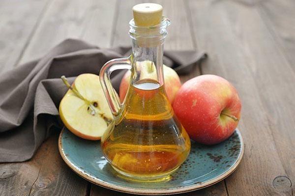 vinagre de sidra de manzana para el cuidado del cabello