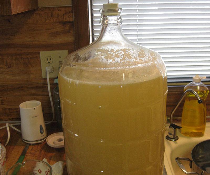 botella de vidrio para hacer hidromiel