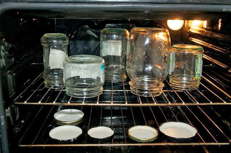 esterilización de latas en el horno