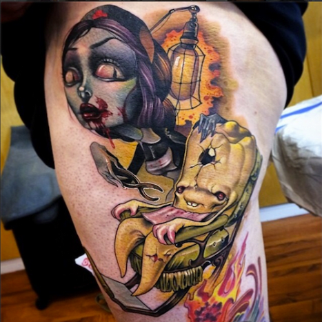 Tattoo-Kollaboration von Kelly Doty und Scotty Munster