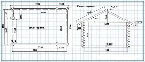 plan de garage simple