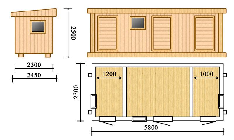 dimensions de la grange