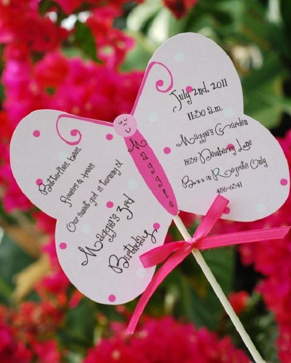حفلة عيد ميلاد الصيف للبنات_ دعوة الفراشة