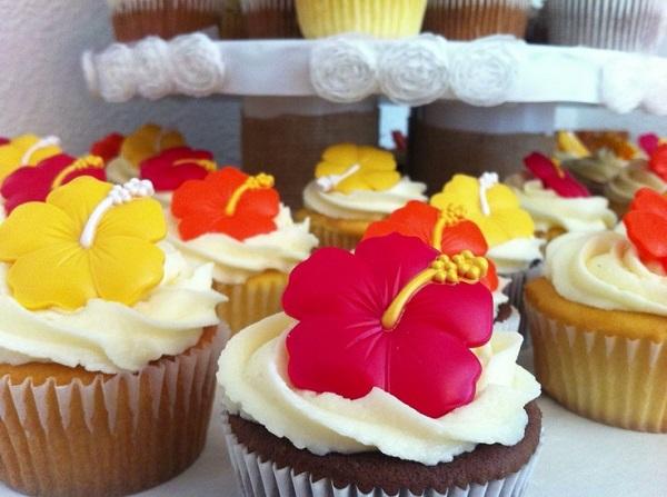 Sommer-Geburtstagsfeier für Girls_Flower Cupcakes
