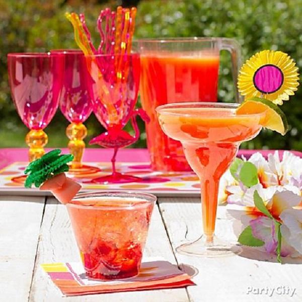 Letní narozeninová párty pro dívky_DIY ovocné koktejly