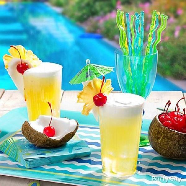 Sommer-Geburtstagsfeier für Mädchen_DIY Pina Coladas