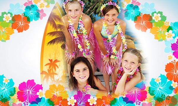 Letní oslava narozenin pro návštěvníky Girls_Tropical Theme