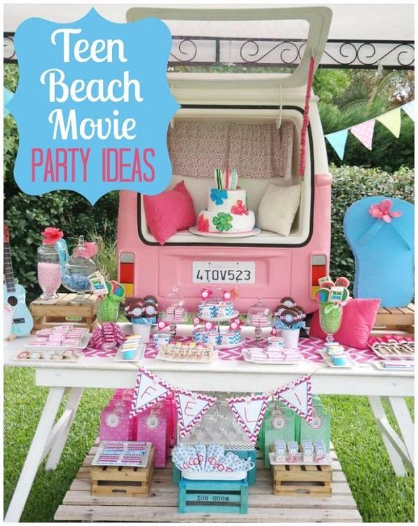Sommer-Geburtstagsfeier für Girls_Teen Beach Movie Party