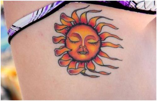 Sun Tattoo - TOP 100 - Rang - Blindingly Gorgeous Tat Art