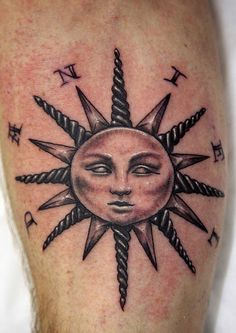 Sun Tattoo - TOP 100 - Rang - Blindingly Gorgeous Tat Art