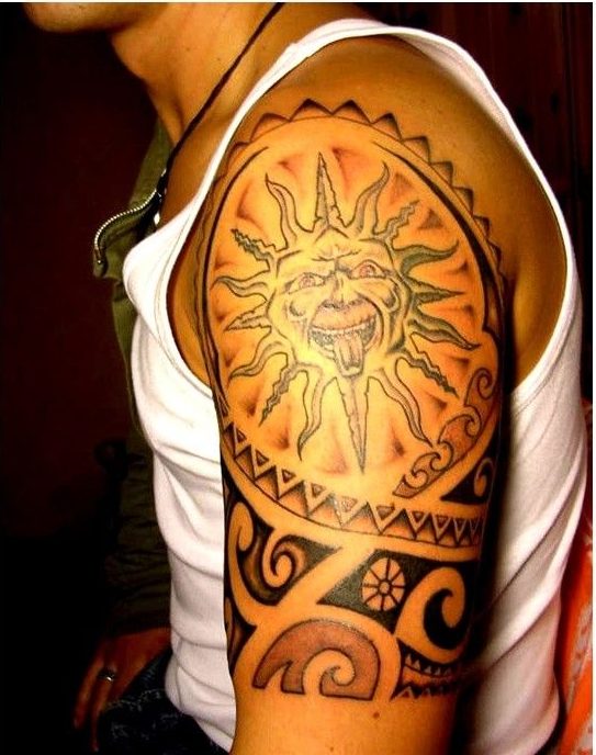 Sun Tattoo - TOP 100 - Rang - Blindingly Gorgeous Tat Art