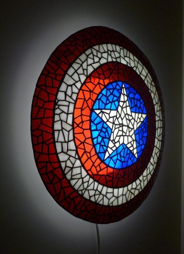 Novinka superhrdiny Štítová lampa Captain America