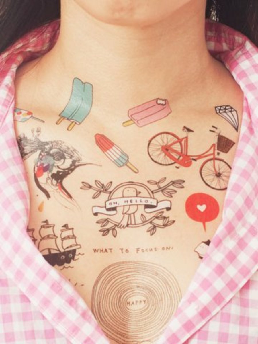 متاح في INKEDSHOP.COM: Premier Set Temporary Tattoo by Tattly (مجموعة من 8)