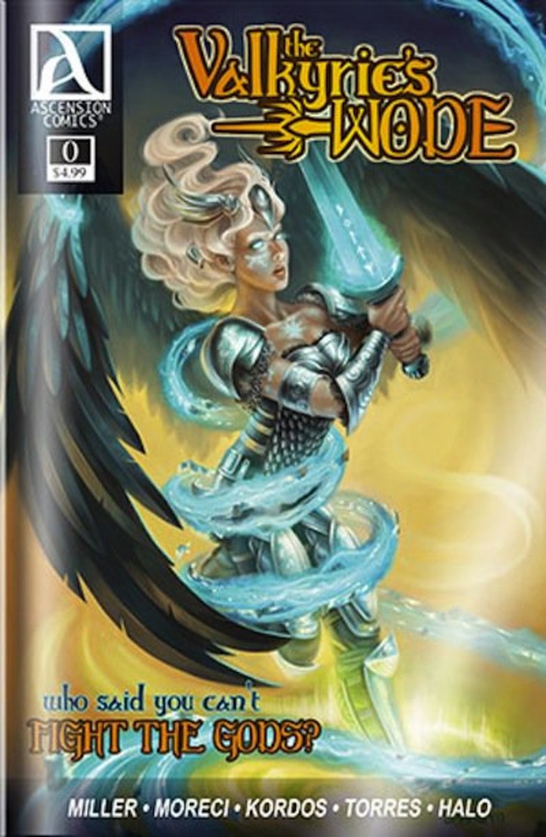 Ausgabe 0 von The Valkyrie's Wode mit Cover-Artwork von Alix Branwyn.