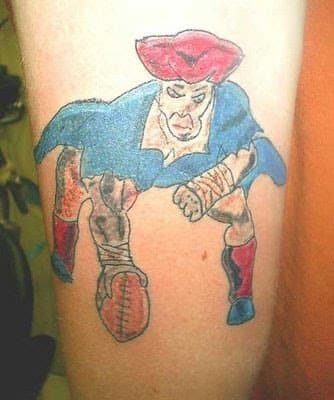 Bad New England Patriots Tattoo