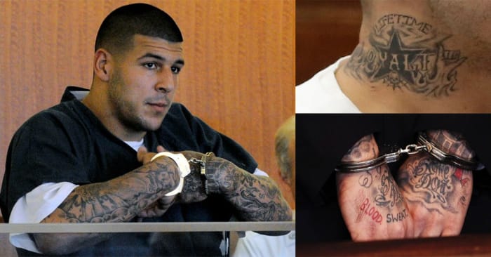 (Aaron Hernandez hätte vor seinem Gerichtstermin wirklich die Dienste von Southside Tattoos in Anspruch nehmen können. Foto: DEADSPIN) Der Beitrag hat seitdem etwas mehr als 26.000 geteilt, fast 35.000 Reaktionen und fast 2.000 Kommentare gesammelt, was in einer Flut von Terminanfragen gipfelte. Ab dem 2. Februar ist der Shop bis zu sechs Monate im Voraus gebucht, berichtete Good News Network. Also, was ist der Haken, den Sie vielleicht fragen? Da ist gar nichts. Alles, was die Künstler von dir verlangen, ist, dass du den Gefallen nach vorne zahlst, indem du jemand anderem eine gute Tat tust.