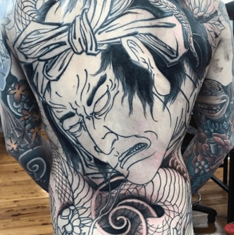 قطعة الظهر Irezumi