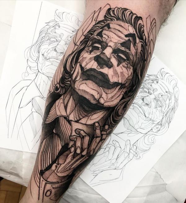 Skizze Portrait Tattoo