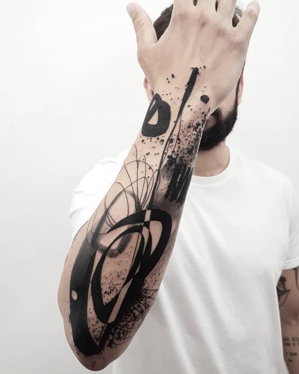 abstraktní tetovací styl