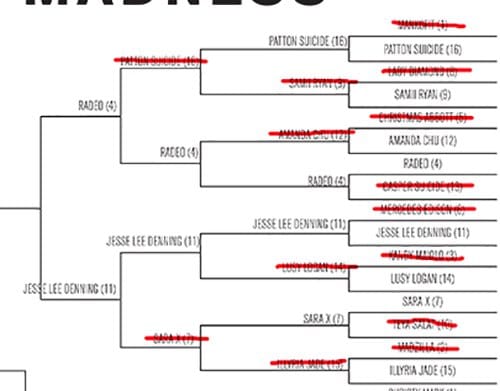 Hier ist ein genauer Blick auf den Weg, den Radeo und Jesse Lee genommen haben, um die Elite Eight zu erreichen.