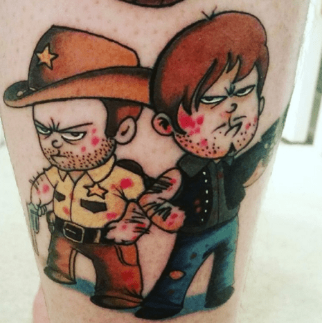 Das dynamische Duo. Tattoo von @themickeypedia