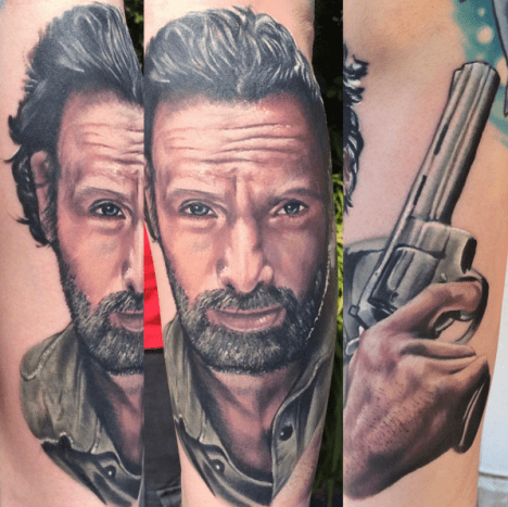 Hallo, Rick. Tattoo von Matt OBaugh