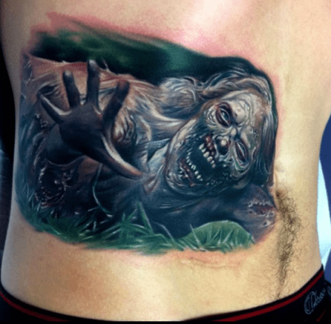 Zombie Hannah. Tattoo von Paul Acker