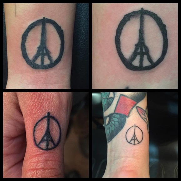 Tattoos, die Opfer von Paris-Angriffen ehren