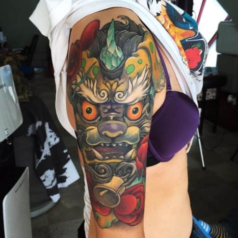 Wie die amerikanische Tradition hat die japanische Tradition Jahrhunderte überdauert und dieses Tattoo von Cheong Ho wird dasselbe tun.