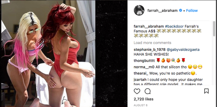 Foto via InstagramWie Stephanie_b_1978 sagt Farrah Famous A$$