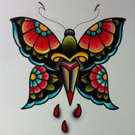 6. Schmetterlinge Auch hier keine Überraschung. Schmetterlinge sind eines der am häufigsten nachgefragten Tattoo-Designs, es ist nur natürlich, dass einige Leute bereit sind, sie loszuwerden.