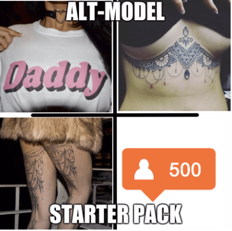 Seien wir ehrlich, sie hat wahrscheinlich mehr Instagram-Follower als Sie. Dieses Mädchen lässt sich an sexy Stellen tätowieren, wie unter ihren Brüsten und unter ihrem Hintern. Wenn sie nicht im Laden ist, kann sie auf Dolls Kill Dessous kaufen, Selfies auf Instagram posten und Pin-up-Sets mit einem professionellen Fotografen schießen.