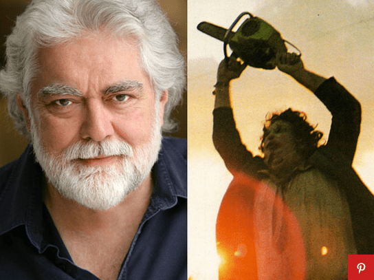 Foto via PinterestLeatherface ist eine der kultigsten Horrorfiguren der modernen Filmgeschichte. Der Mann unter der Ledermaske war Gunnar Hansen.