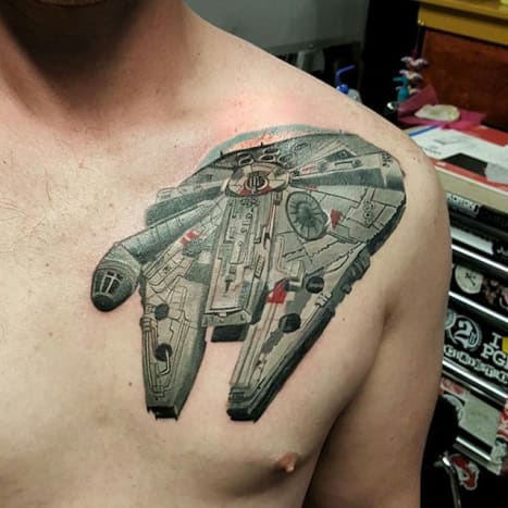 Millenium Falcon Tattoo