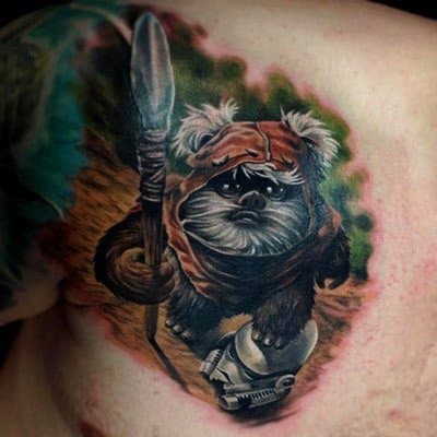 Ewok Wicket Tattoo