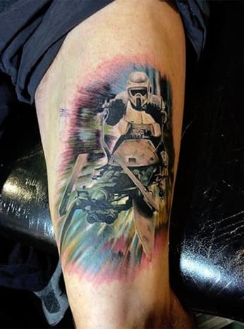 tetování skautského vojáka