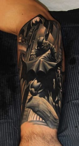 Dark Night (Batman) tattoo od Piotra Deadi Dedela