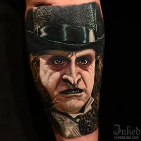 Batmans The Penguin (Danny Devito) Tattoo von Nikko Hurtado.