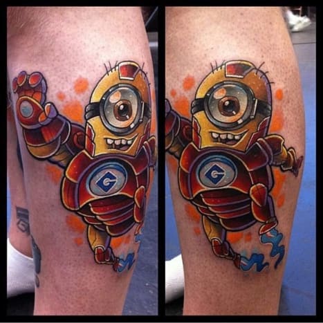 Minions jsou očividně mistři převleků. Tady máme Iron Mana Miniona.